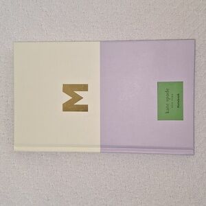 ♠️ Kate Spade "M" Dipped Initial Notebook